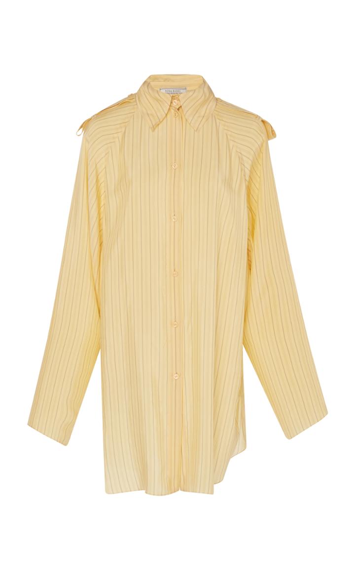 Nina Ricci Striped Cupro Shirt