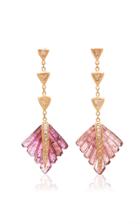 Jacquie Aiche Pave Pink Tourmaline Stud