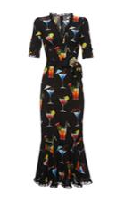 Dolce & Gabbana Italian Cocktail V-neck Dress