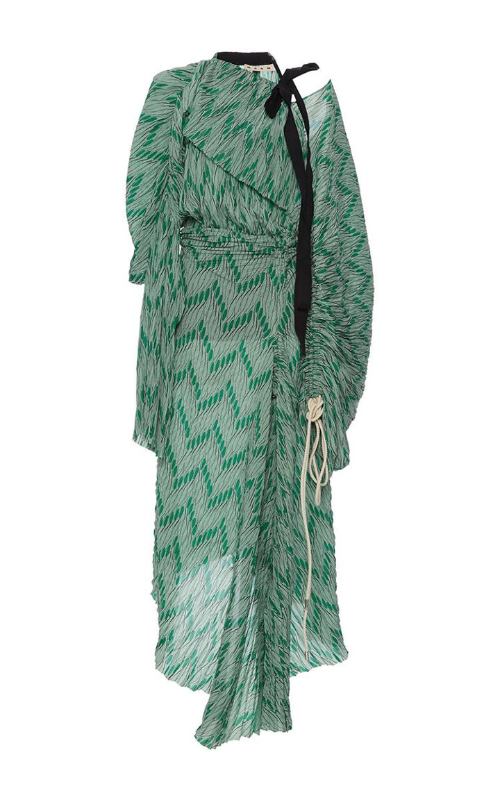 Marni Printed Plisse Dress