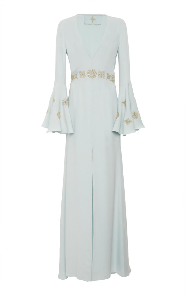 Cucculelli Shaheen Lanterna Silk Crepe Gown