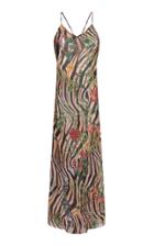 Adriana Iglesias Jadi Silk Chiffon Maxi Dress