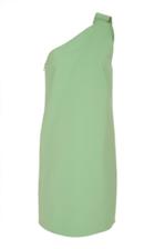 Oscar De La Renta One Shoulder Wool-blend Mini Dress