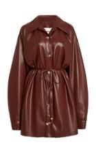 Moda Operandi Nanushka Joy Vegan Leather Shirt Dress