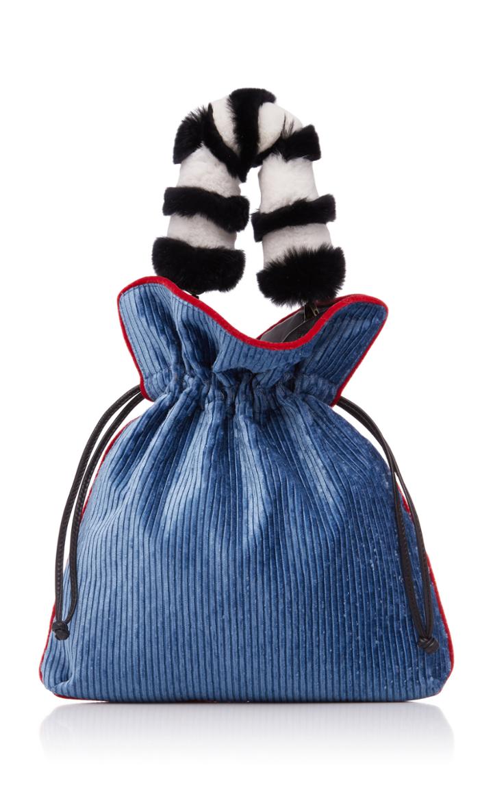Les Petits Joueurs Big Trilly Monocolor Lines Pouch