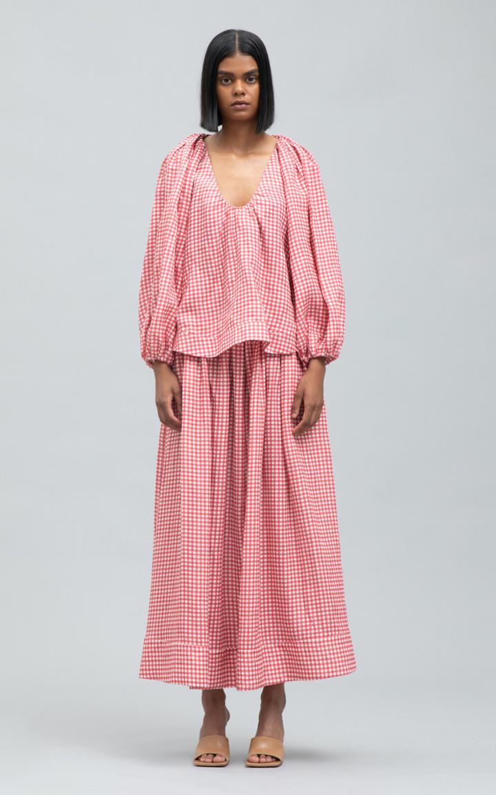 Moda Operandi Bernadette Antwerp George Gingham Linen Top