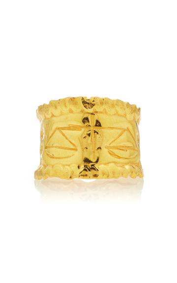 Jean Mahie 22k Yellow Gold Libra Ring