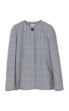 Moda Operandi By Malene Birger Shelly Double Face Check Jacket Size: 32