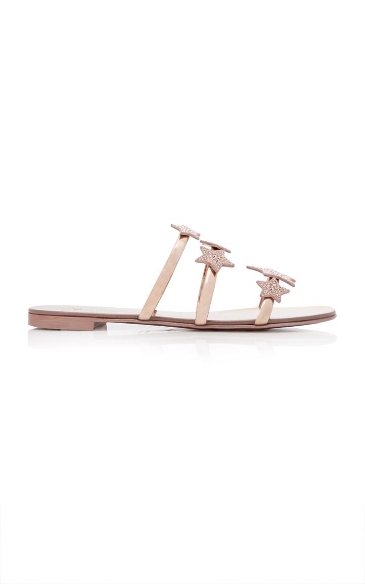 Giuseppe Zanotti Shooting Star Embellished Leather Sandals