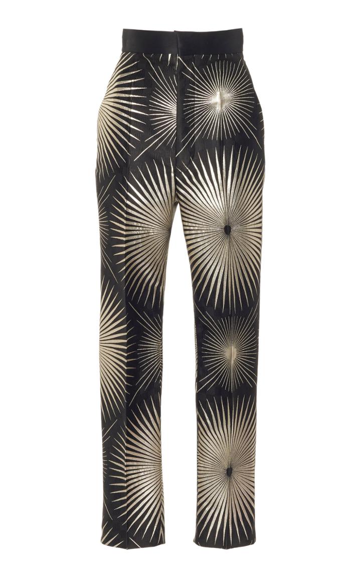 Haider Ackermann Printed Silk-blend High-rise Pants