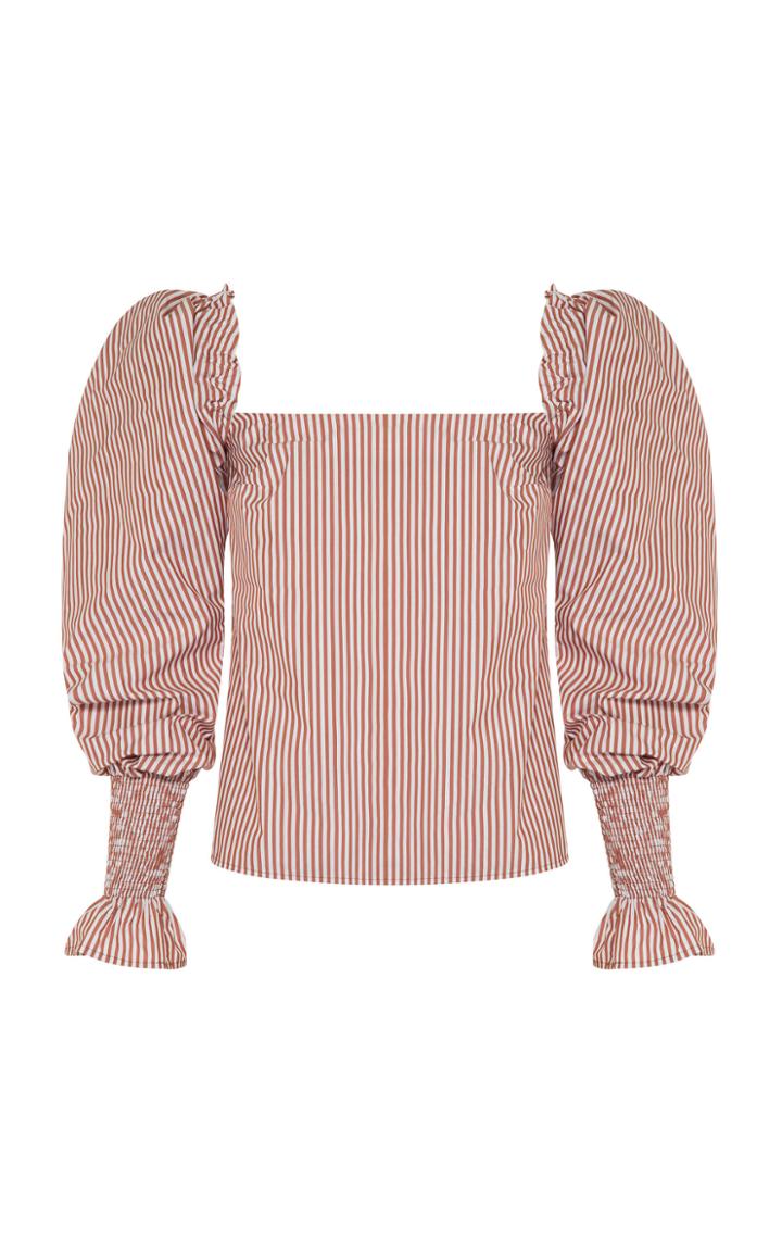 Anna Quan Marta Striped Cotton Top