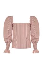 Anna Quan Marta Striped Cotton Top