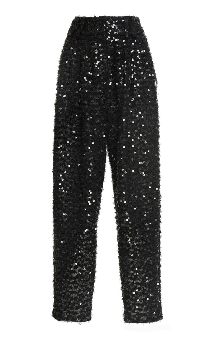 Balmain Sequin High Waist Trousers