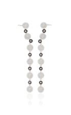 Graziela 18k White Gold Black And White Diamond Ear Cuffs