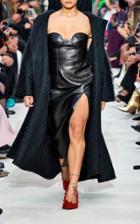 Moda Operandi Valentino High-rise Leather Midi Skirt