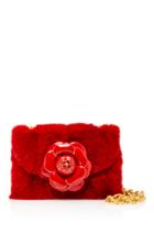 Oscar De La Renta Mink Rose Shoulder Bag