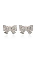 Moda Operandi Alessandra Rich Little Bow Crystal Earrings