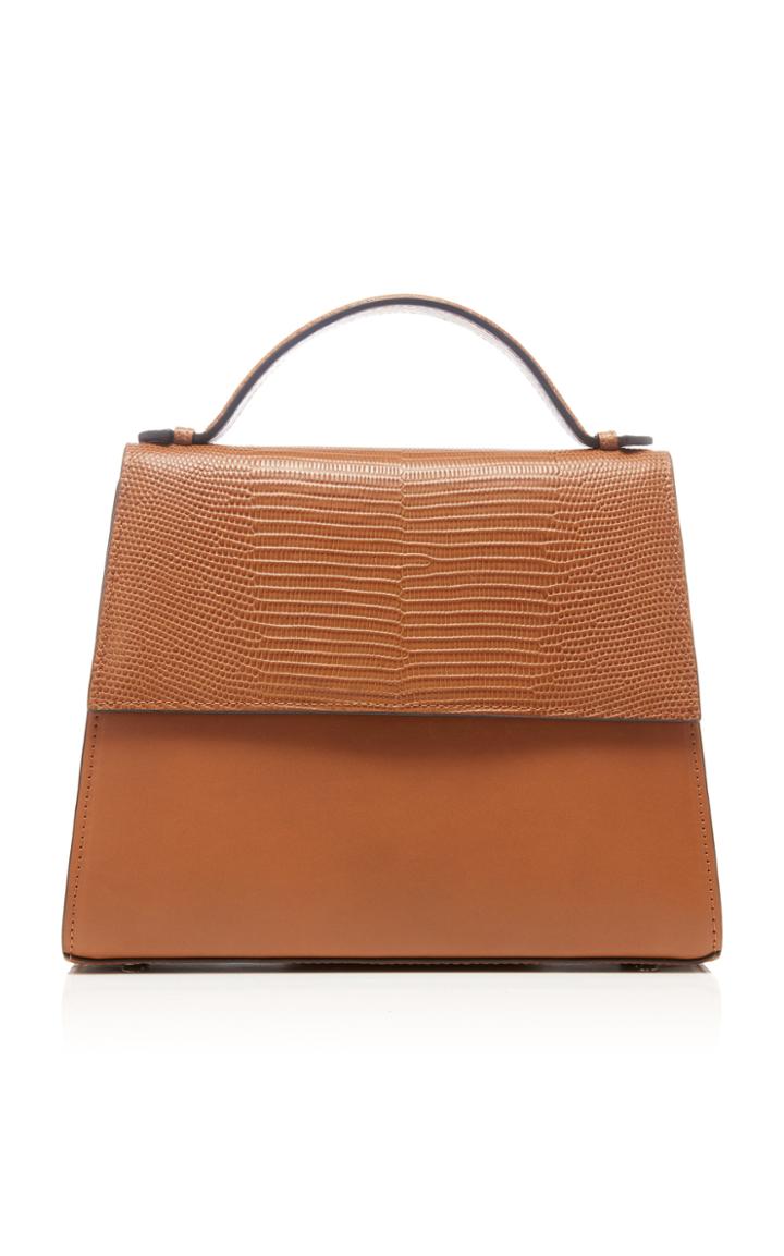 Moda Operandi Hunting Season Large Lizard-effect Leather Top Handle Bag