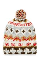 Chamula Fair Isle Ivory Wool Beanie