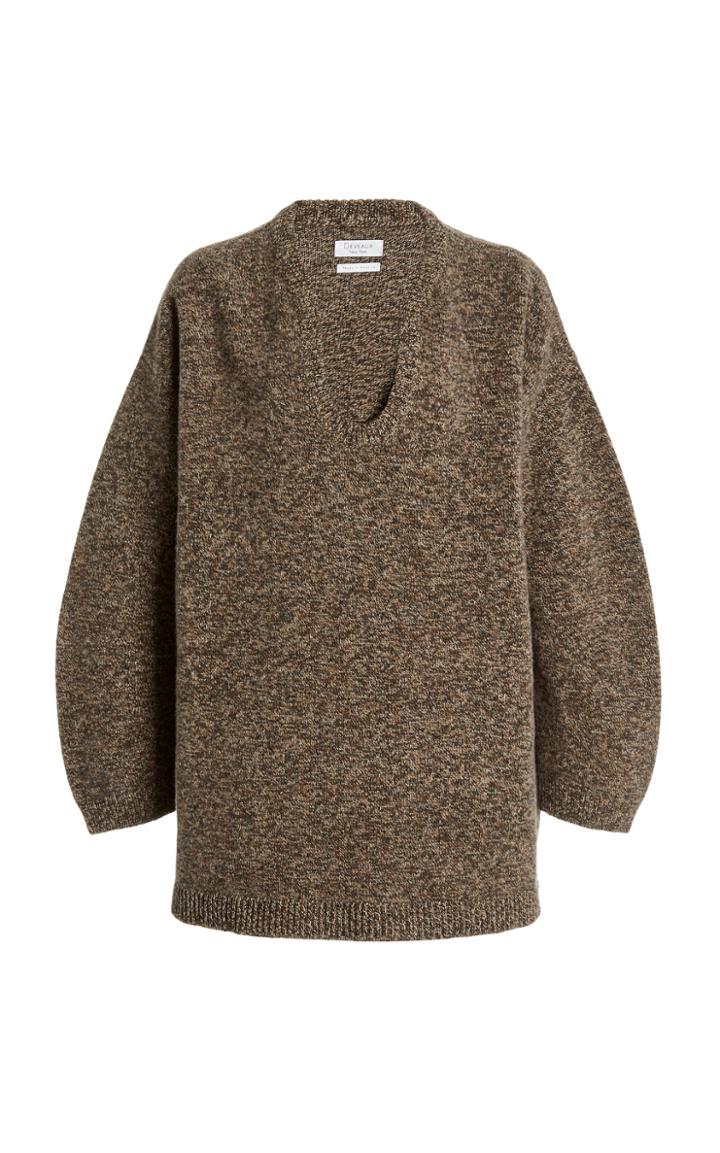 Moda Operandi Deveaux Tessa Oversized Mlange Wool Sweater