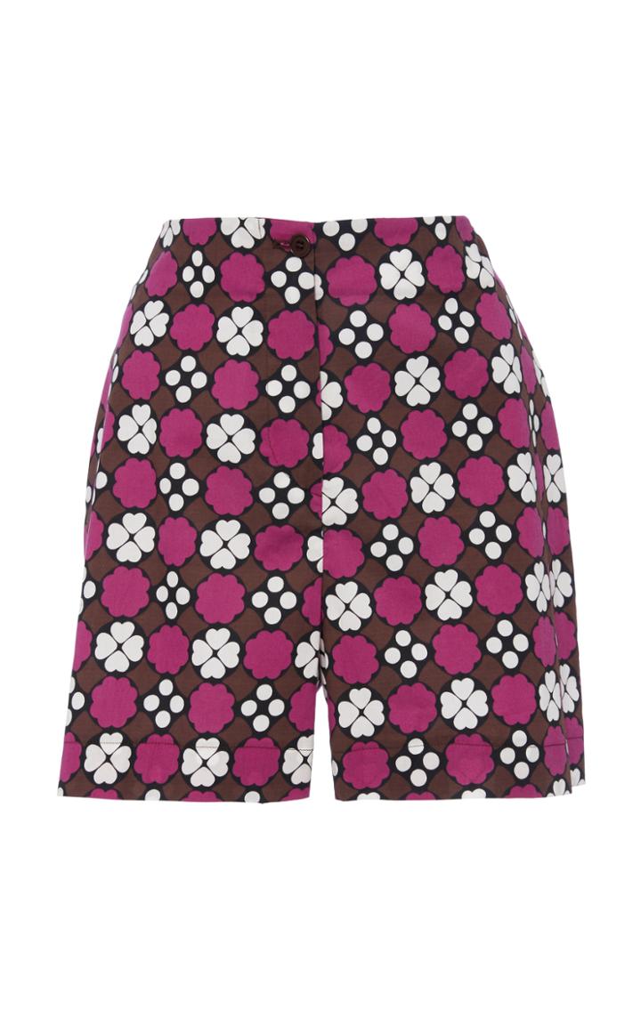 Laura Urbinati Printed Poplin Shorts