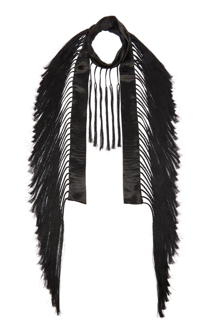 Moda Operandi Philosophy Di Lorenzo Serafini Satin Fringe Scarf