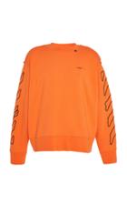 Off-white C/o Virgil Abloh Abstract Arrows Printed Cotton-terry Sweats