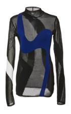 Proenza Schouler Sheer Knit Turtleneck Top