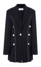Derek Lam 10 Crosby Oversized Stitched Double-breasted Blazer
