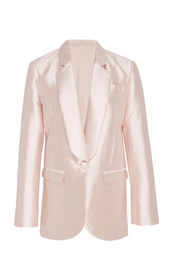 Cynthia Rowley Neptune Silk Wool Smoking Jacket