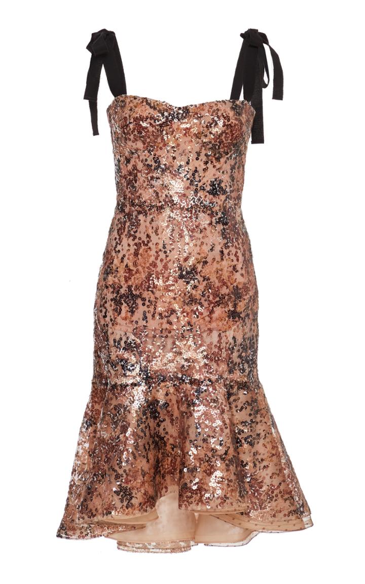 Silvia Tcherassi Sequin-embellished Helena Midi Dress