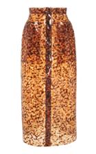 Nanushka Hansel Tortoise Button-front Midi Skirt