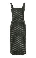 Alexachung Off-the-shoulder Embellished Jacquard Midi Dress