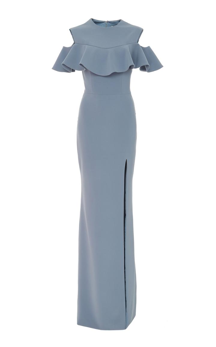 Christian Siriano Flounce Bust Gown