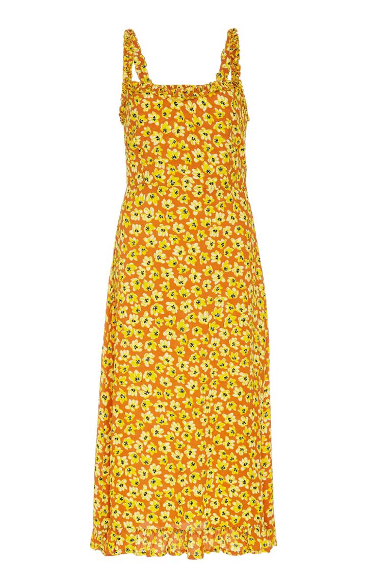Faithfull The Brand Noemie Floral-print Crepe Midi Dress