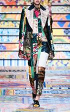 Moda Operandi Dolce & Gabbana Patchwork Crepe De Chine Shirt
