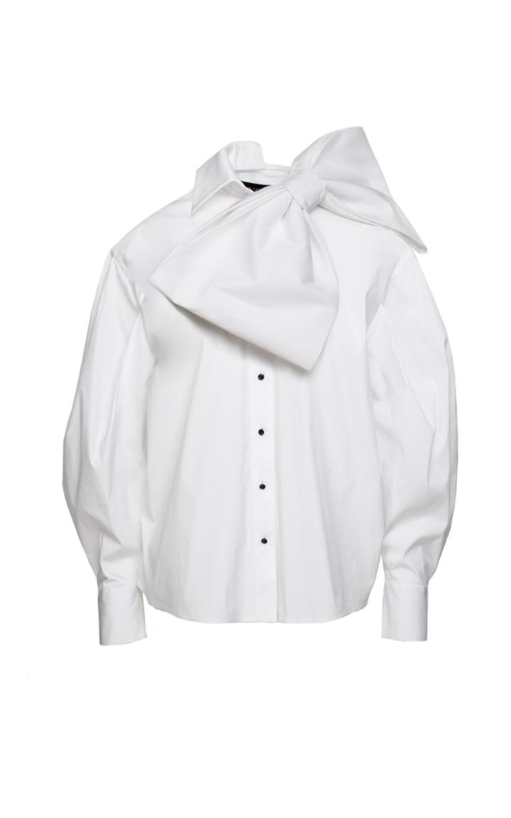 Anouki Poplin Bow Accented Top