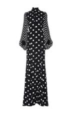 Andrew Gn Polka Dot Long Dress