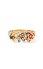 Bernard James Posy Flora 14k Gold Diamond Ring