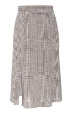 Joseph Charlie Mini Houndstooth Silk Maxi Skirt