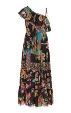 Moda Operandi Red Valentino Asymmetric Floral-print Georgette Dress Size: 36