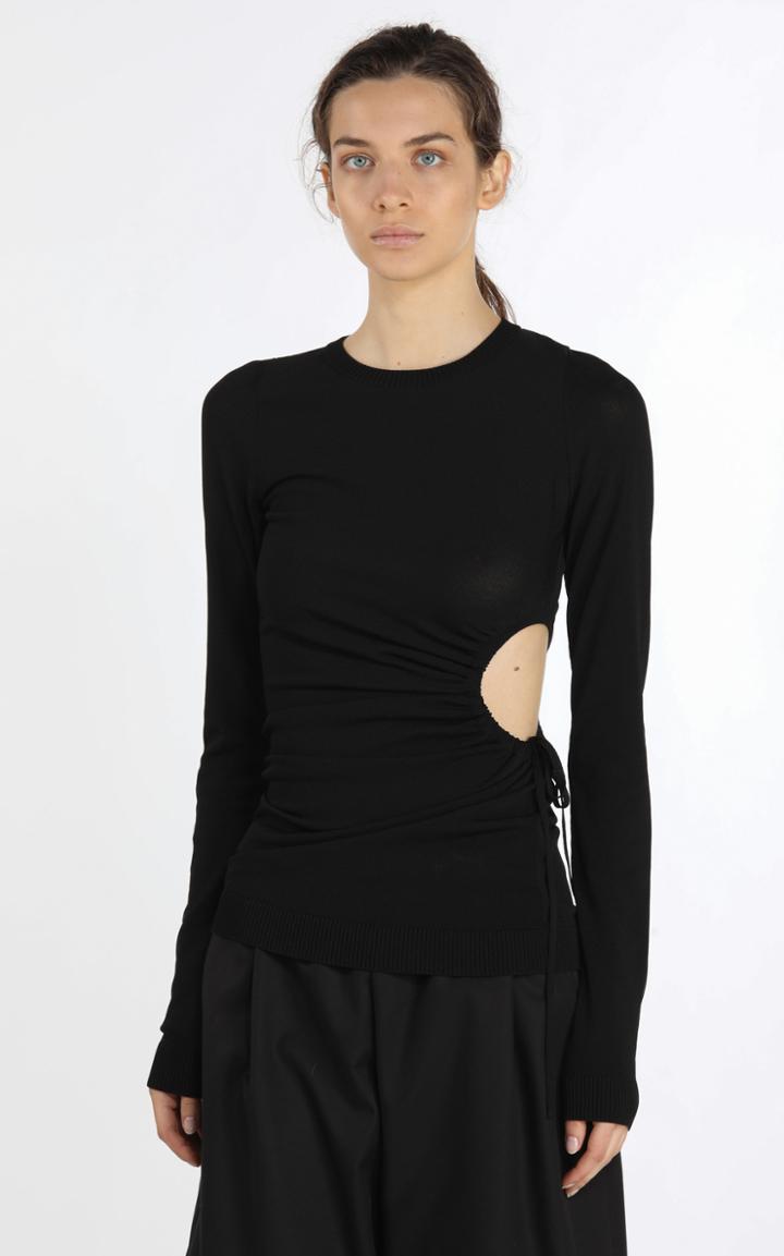 Moda Operandi N21 Tie-detailed Cutout Knit Top