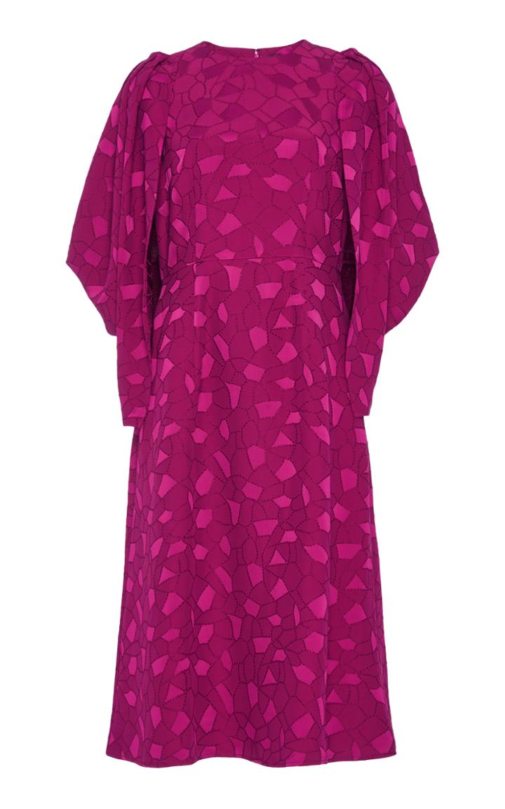 Co Mosaic Jacquard Cocktail Dress