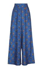 Moda Operandi Escvdo Acasia Printed Organic Cotton Wide-leg Pants