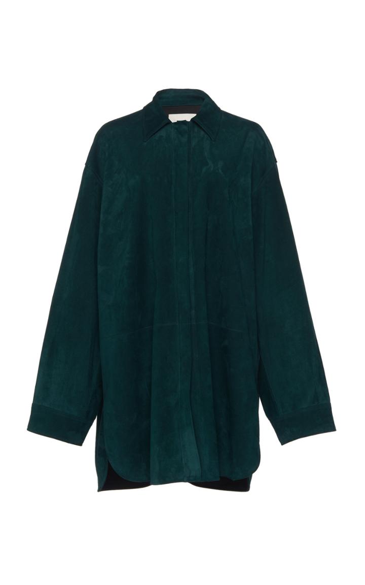 Jil Sander Suede Collared Top