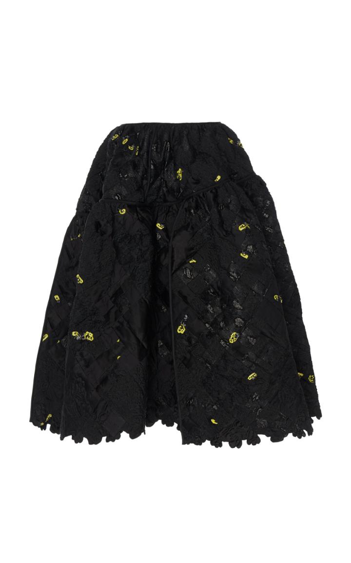 Cecilie Bahnsen Rosie Printed Quilt Cotton Midi Skirt