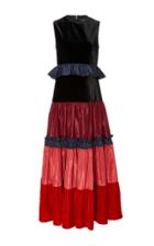 Jill Stuart Tiered Velvet Tami Dress