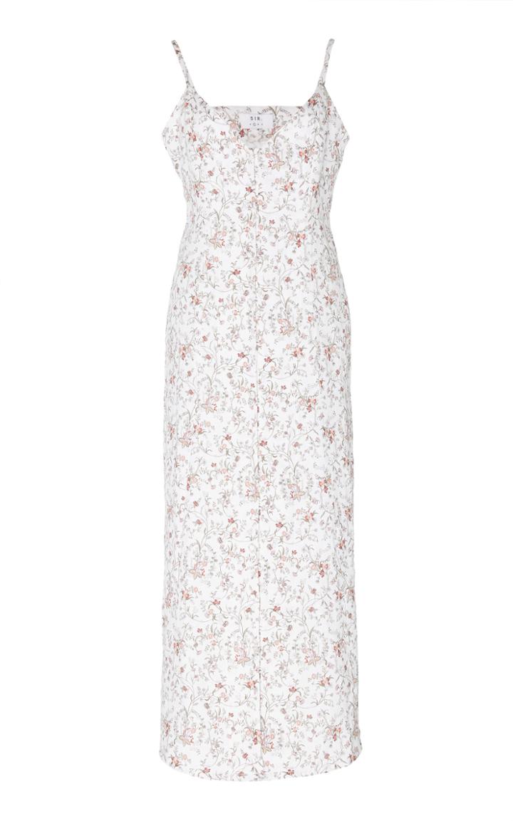 Sir The Label Haisley Floral Linen Midi Dress