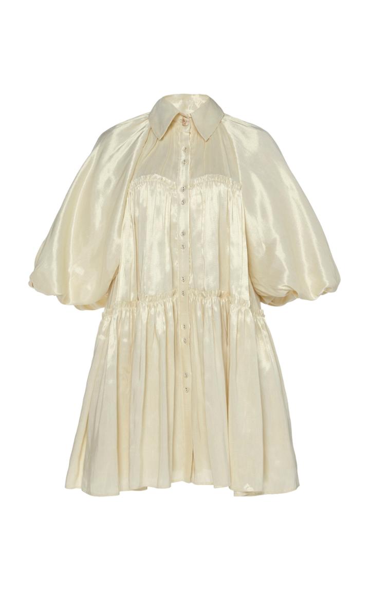 Moda Operandi Aje Prima Lam Circle Mini Dress Size: 4