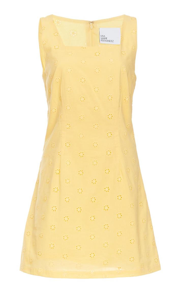 Lisa Marie Fernandez Charlotte Woven-cotton Mini Dress